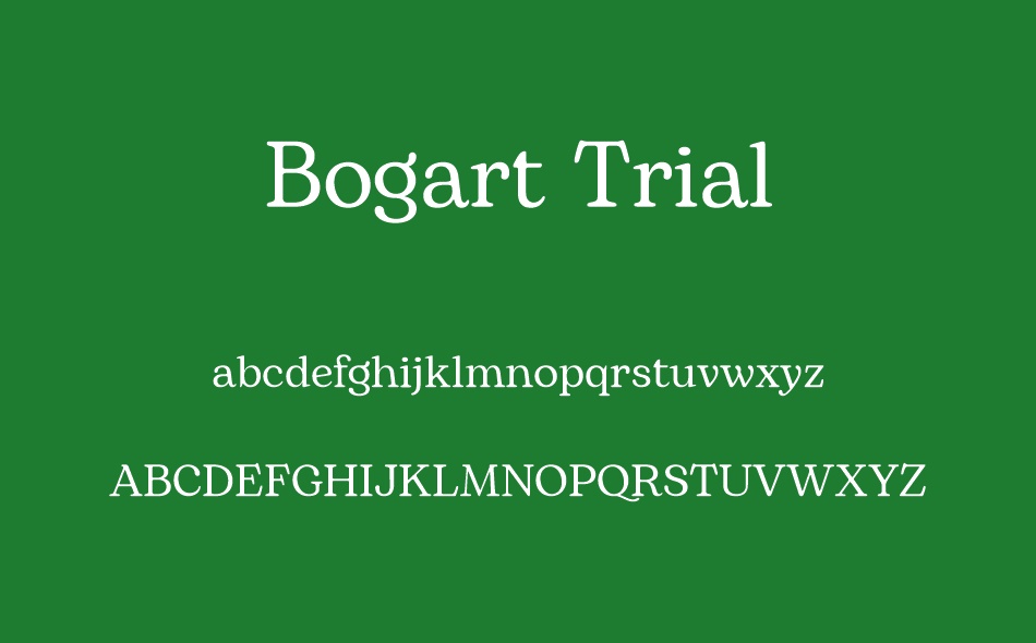 Bogart font