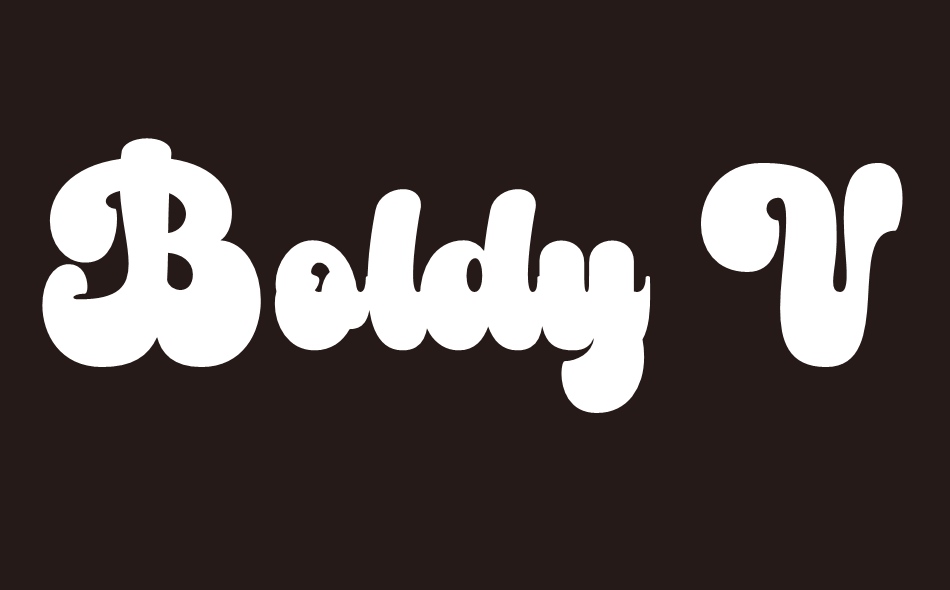 Boldy Vintage font big