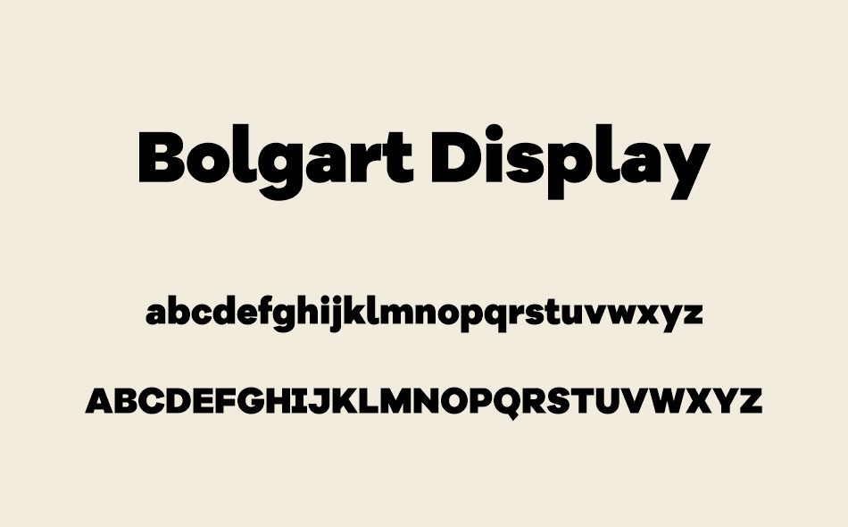 Bolgart Display font - Font Tr