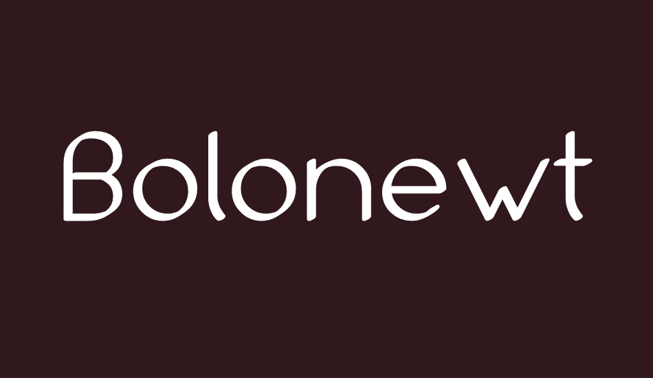 bolonewt font big