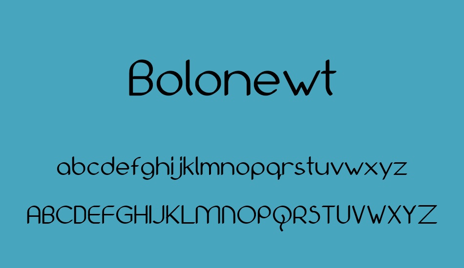 bolonewt font