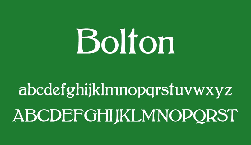 bolton font