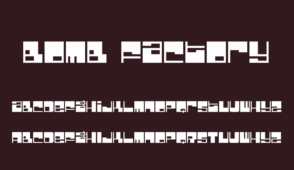 bomb-factory font