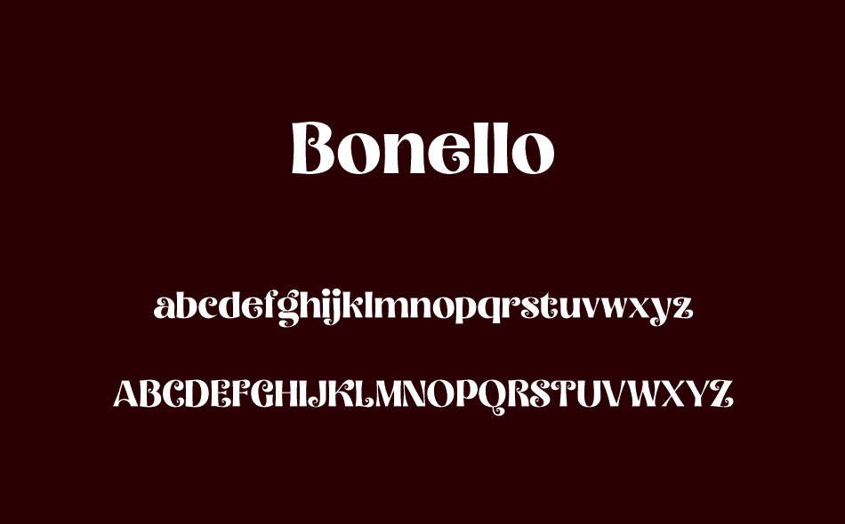 Bonello font