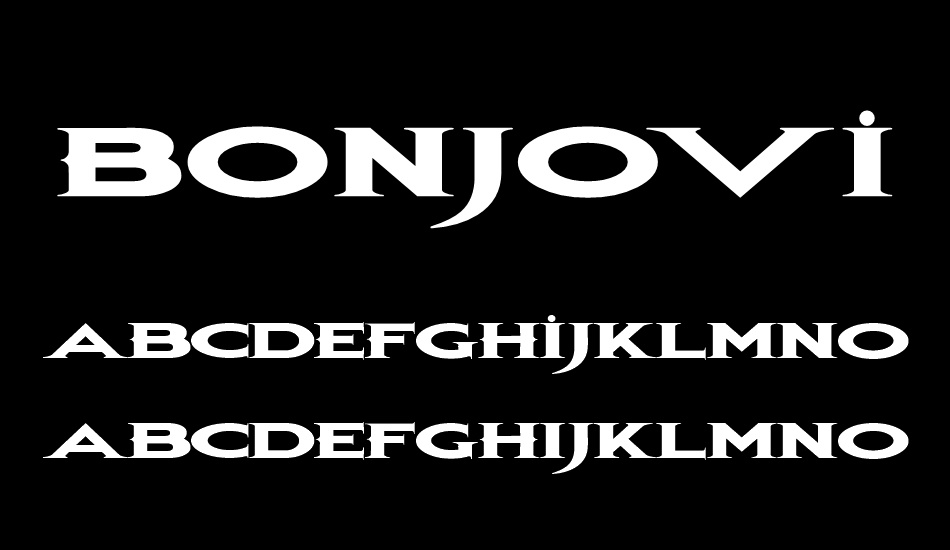 bonjovi font