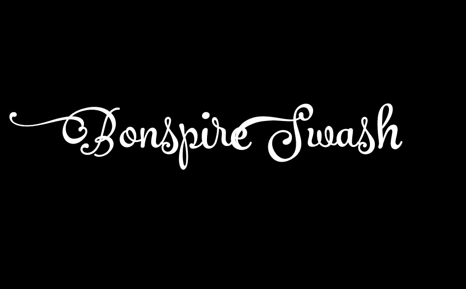 Bonspire Script font big