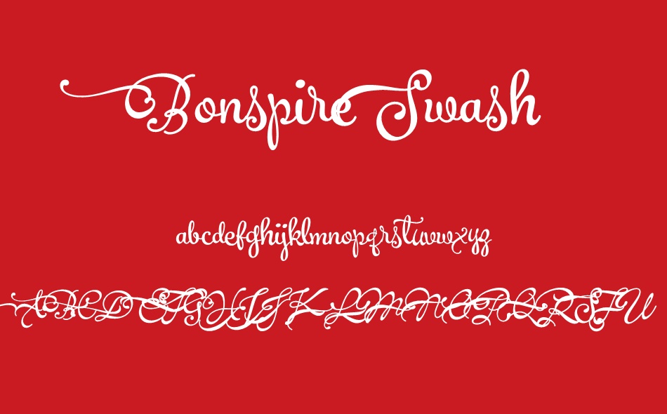 Bonspire Script font