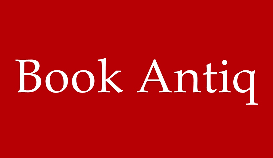 book-antiqua font big