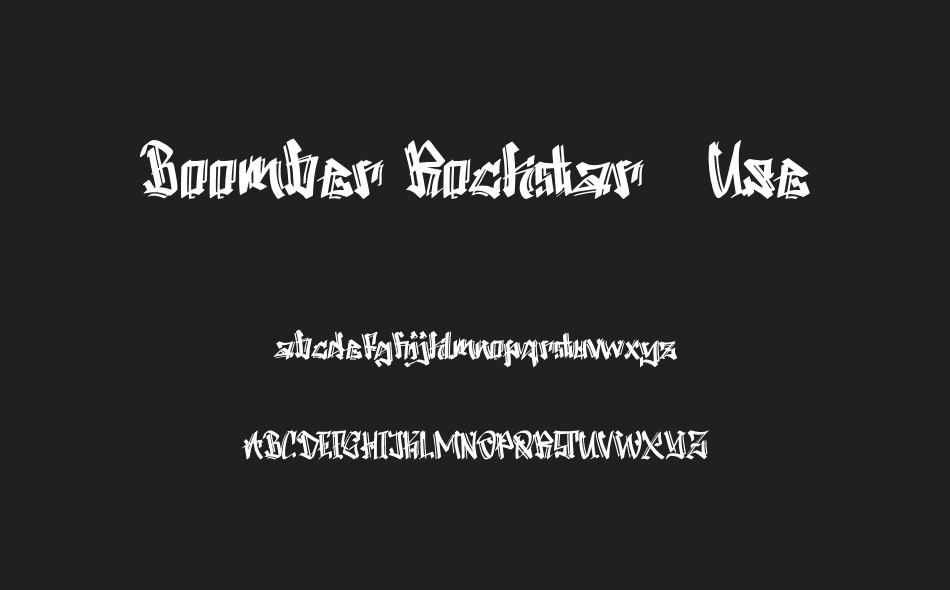 Boomber Rockstar font