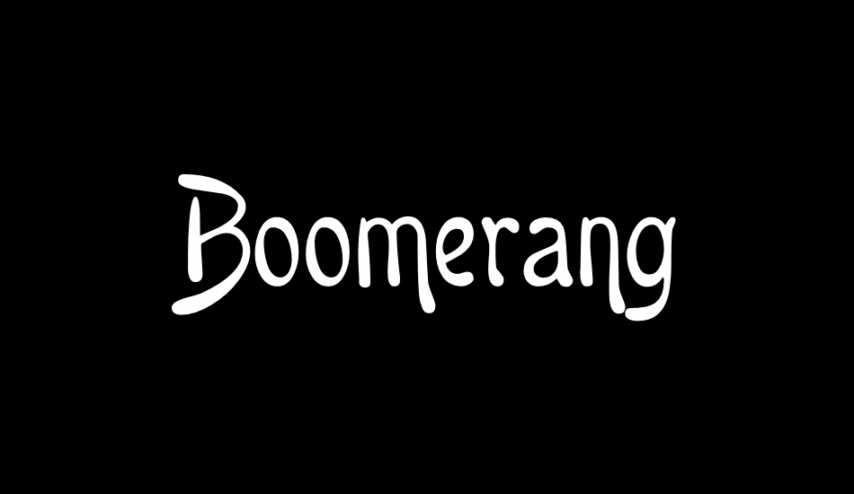 boomerang font big