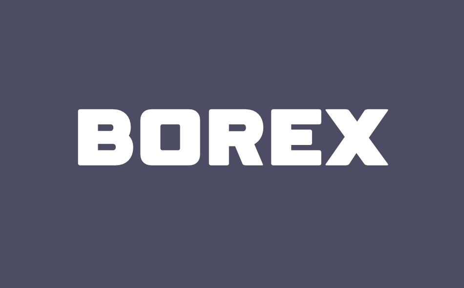 Borex font big