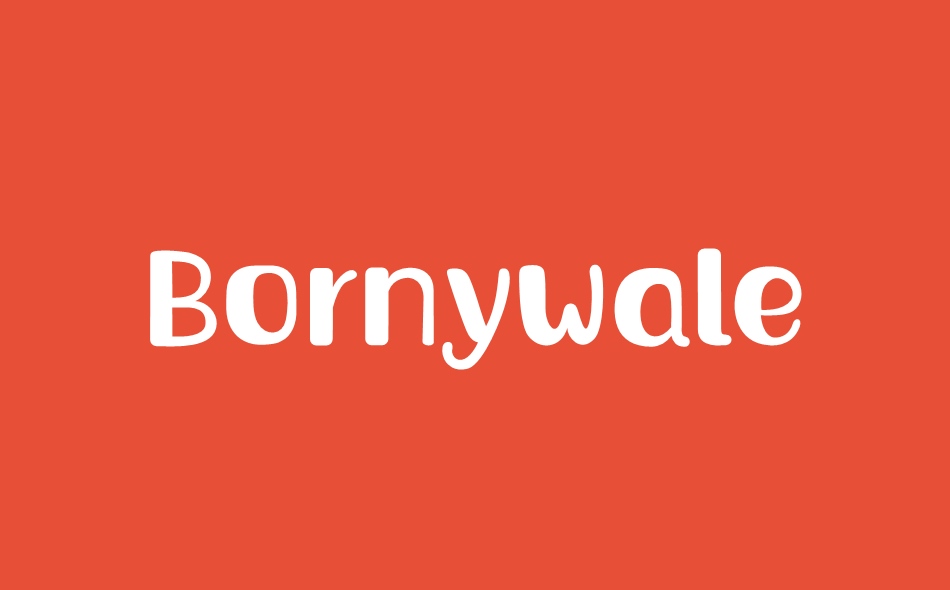 Bornywale font big