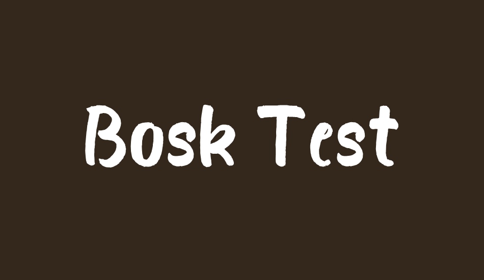 bosk-test font big