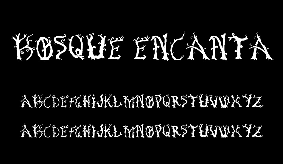 bosque-encantado font