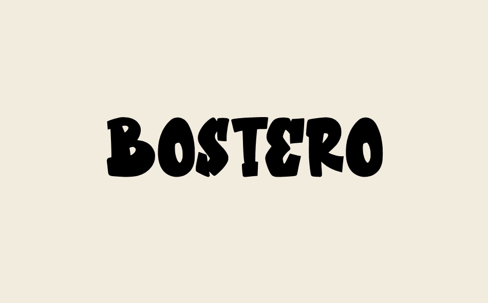 Bostero font big