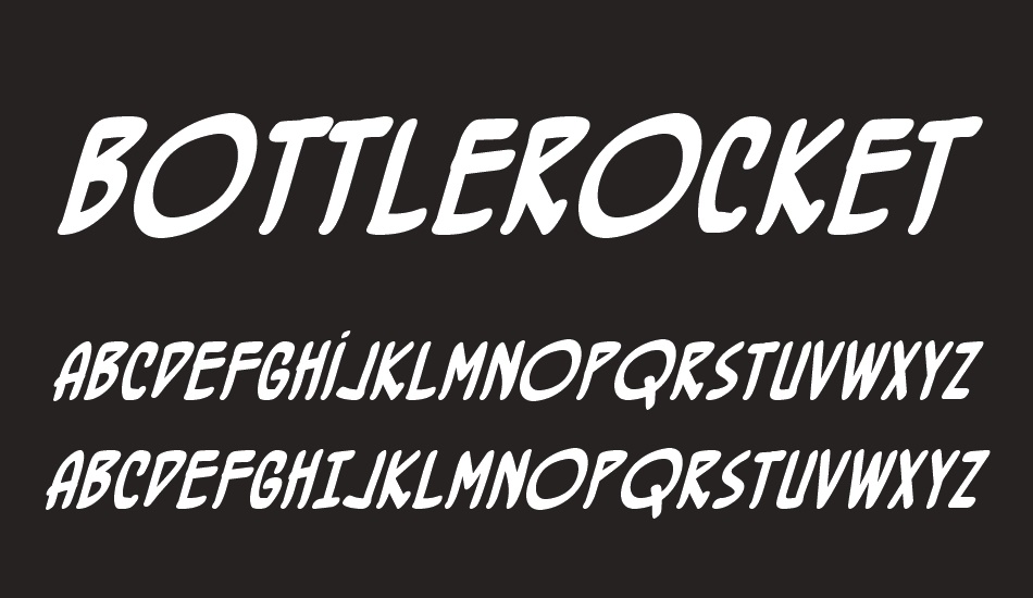 bottlerocket-bb font