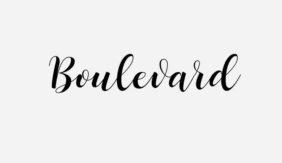 boulevard font big