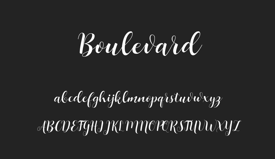 boulevard font