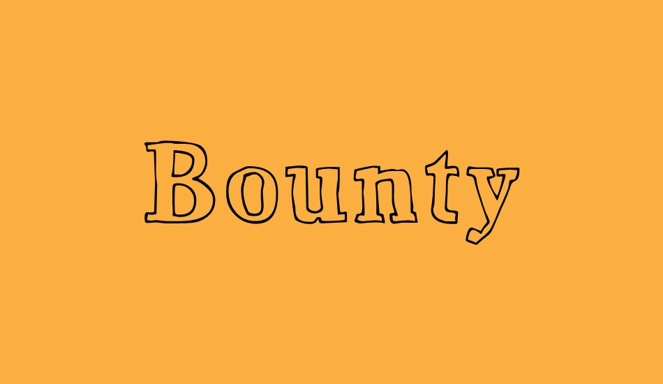 bounty font big