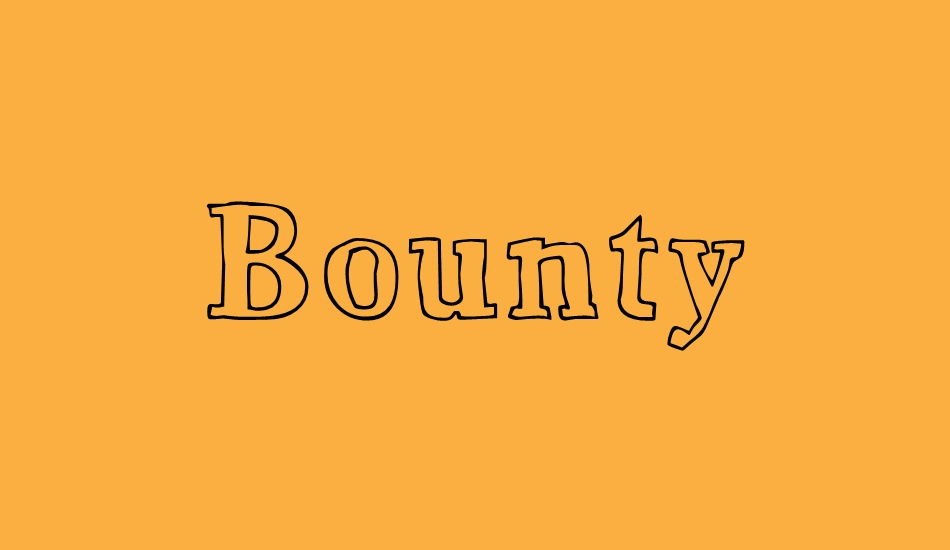 bounty font big