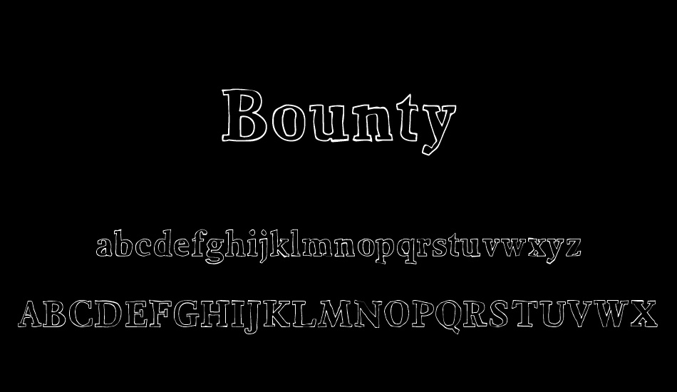 bounty font