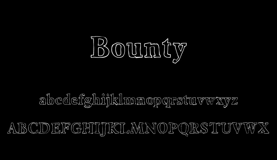 bounty font