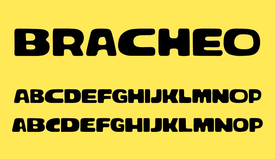 bracheos font