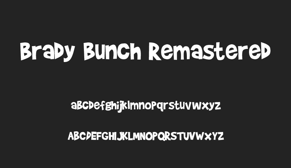 brady-bunch-remastered font