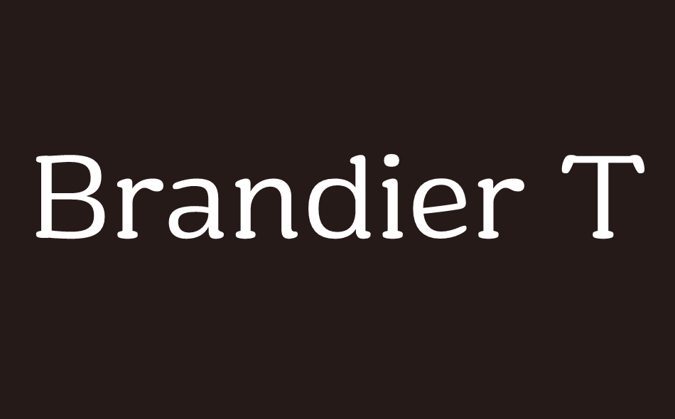 Brandier font big