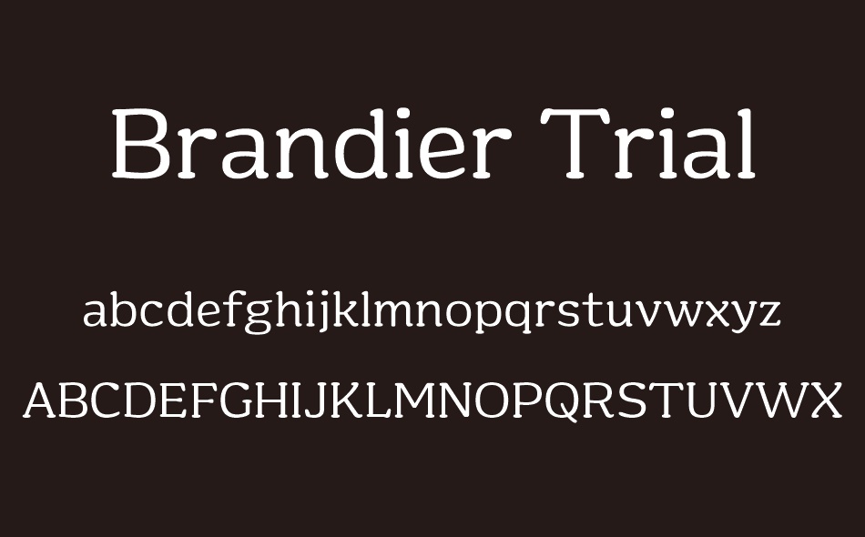 Brandier font