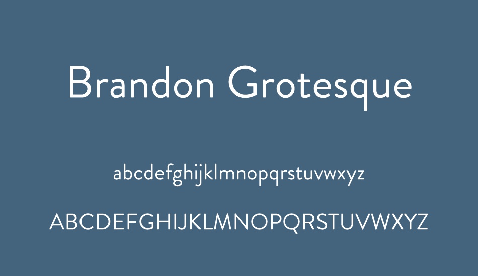 brandon-grotesque font