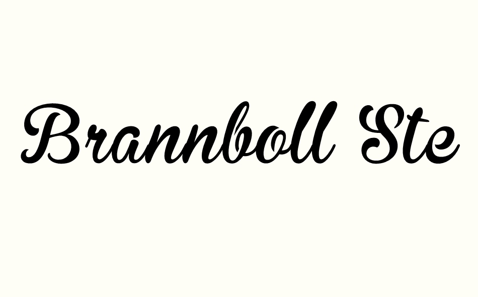 Brannboll Stencil font big