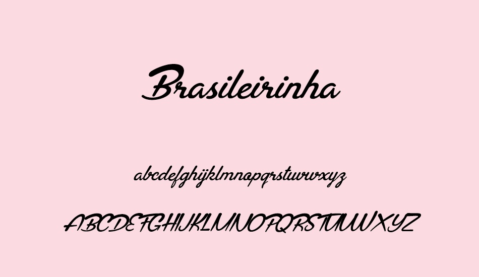 brasileirinha-personal-use font