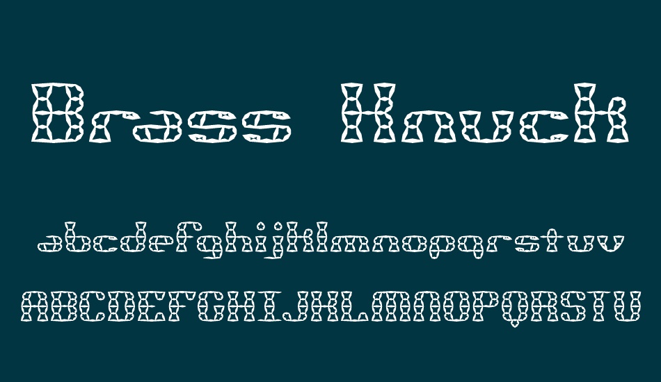 brass-knuckle-star-brk font