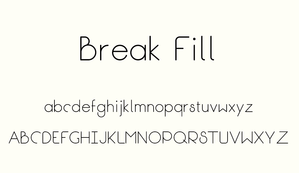break-fill font