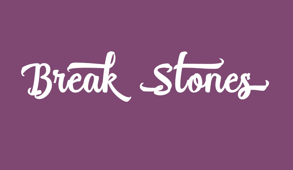 break-stones--free-personal-use font big