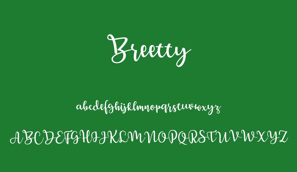 breetty font