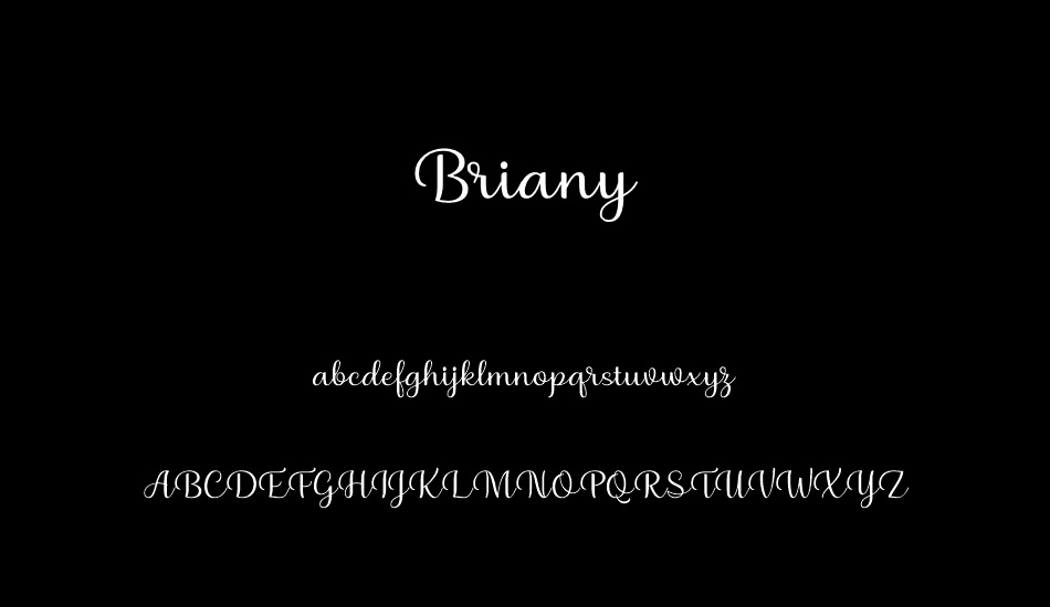 briany font