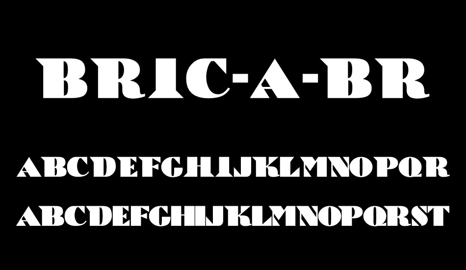 bric-a-braque-nf font