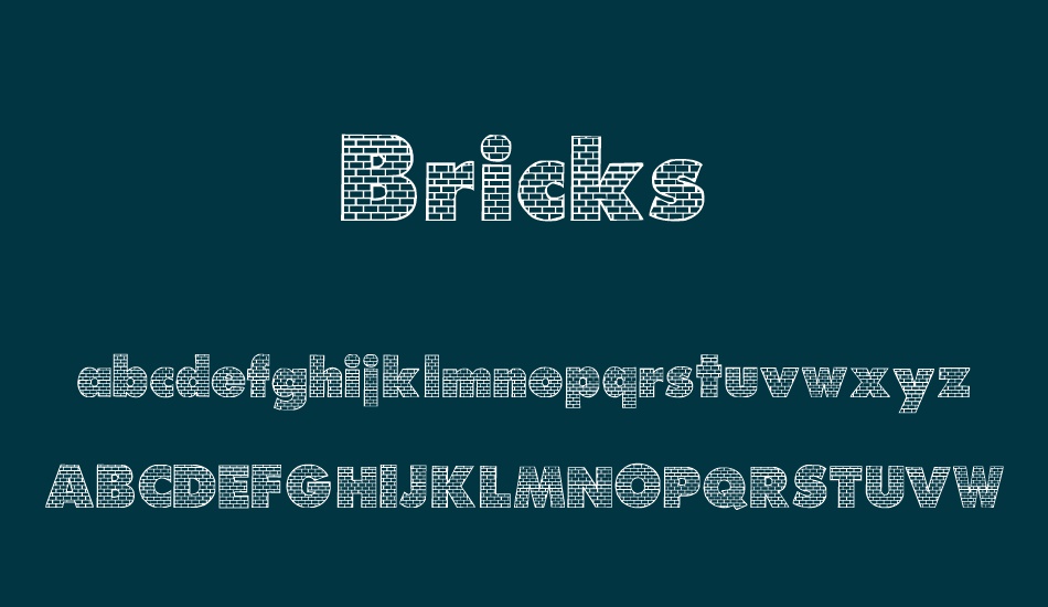 bricks font