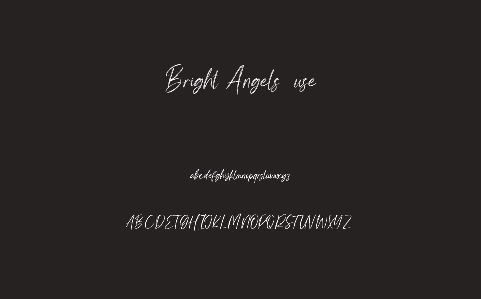 Bright Angels font