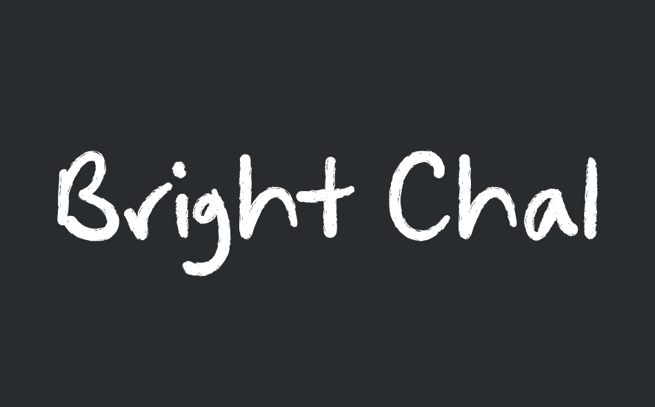 Bright Chalk font big