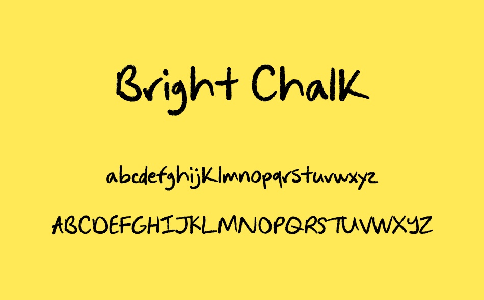 Bright Chalk font