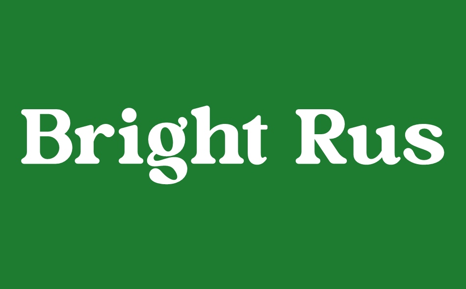 Bright Rustic font big