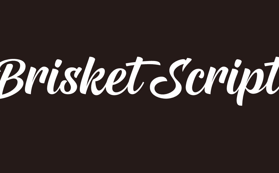 Brisket Script font big
