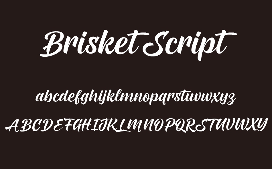 Brisket Script font