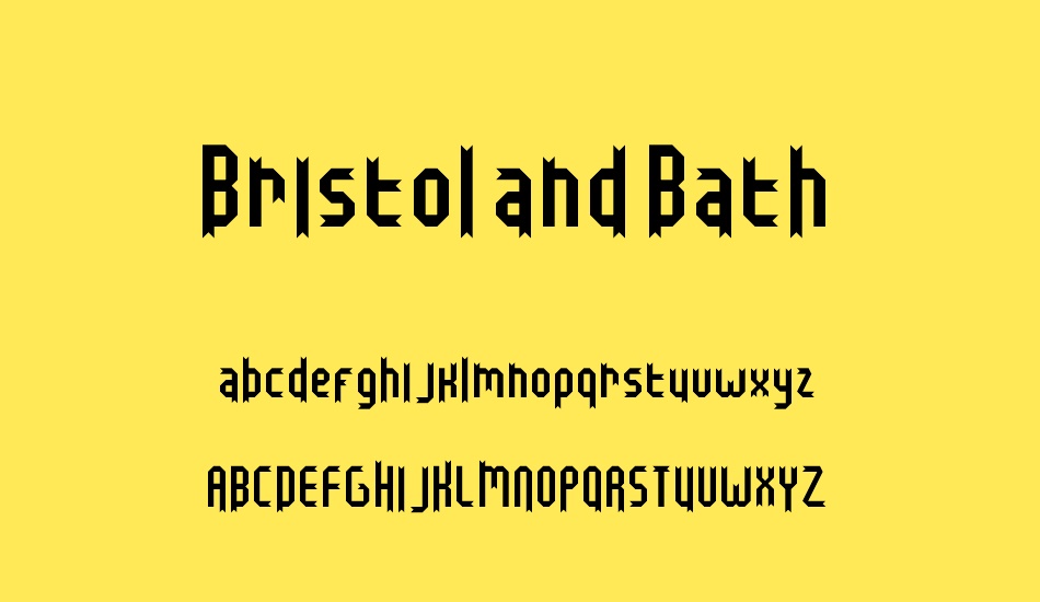 bristol-and-bath font