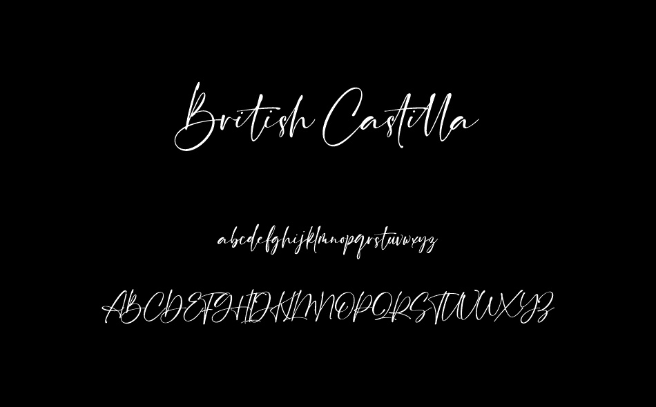 British Castilla font