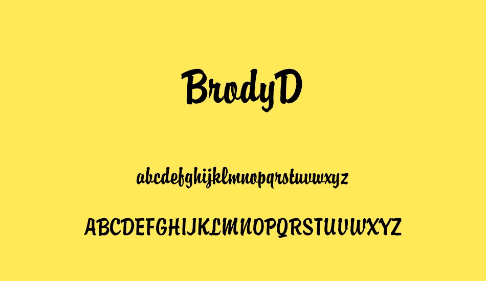 brodyd font
