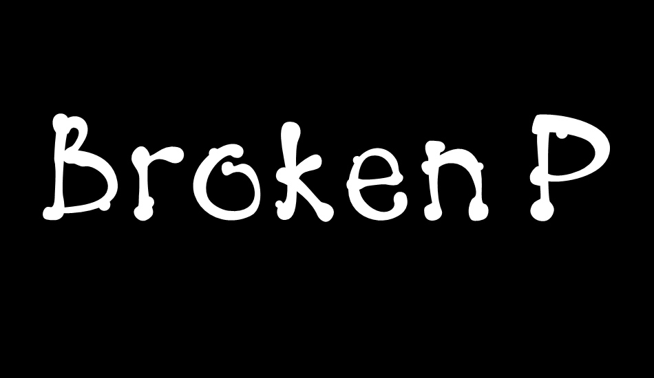 broken-pen font big